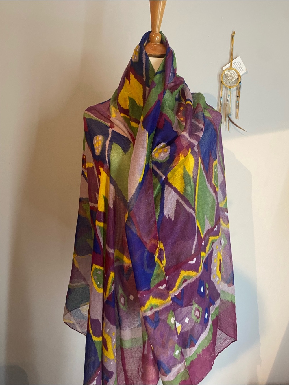 Multicolor Abstract colorful Lightweight Scarf